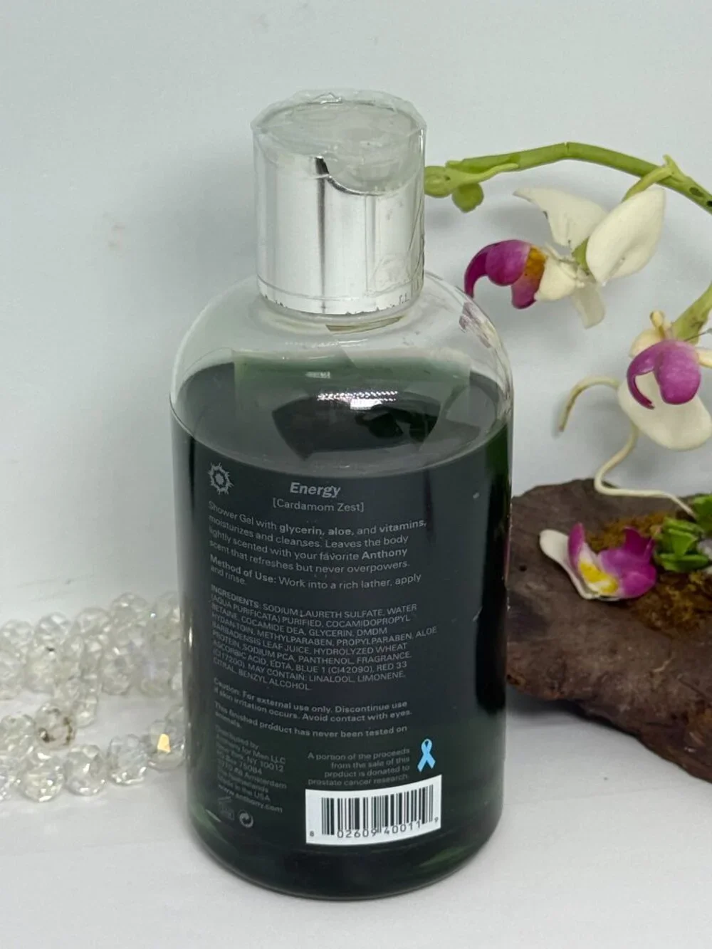 Anthony Shower Gel - Energy Cardamom Zest  - 8 fl oz / 237 ml - New - Rare*